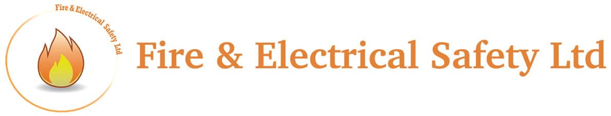 Fire & Electrical Safety Ltd Fire & Electrical Safety Ltd logo with an orange flame icon and company name in orange text.